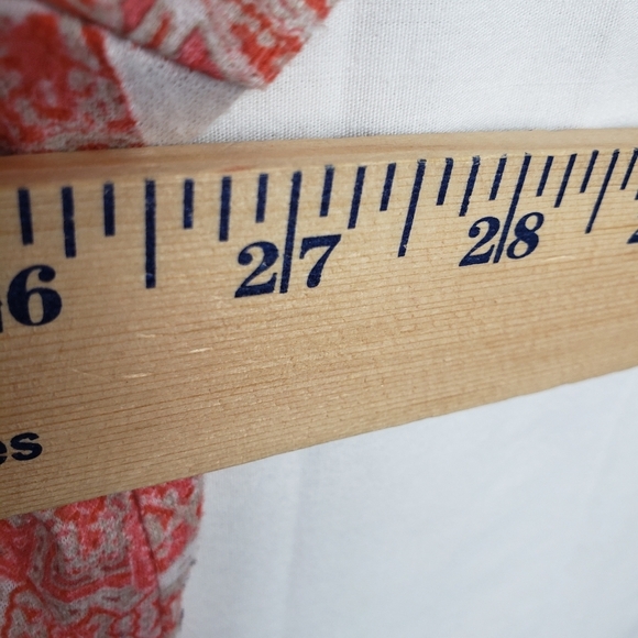 Catherines Peach Jeweled Short Sleeve Shirt Sz 2X - Picture 8 of 9